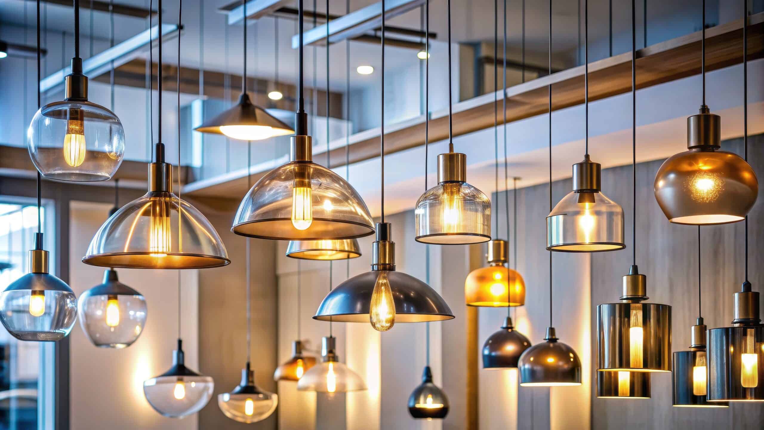 pendant lighting installation 